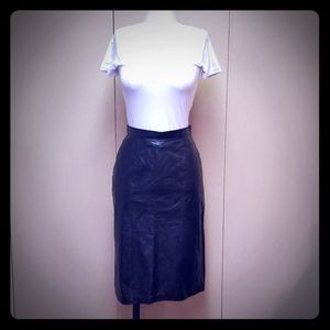 Lindzon All leather pencil skirt